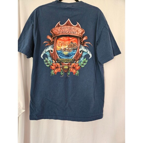 vintage corona island tee beach ocean surf regular fit XL - Picture 1 of 6